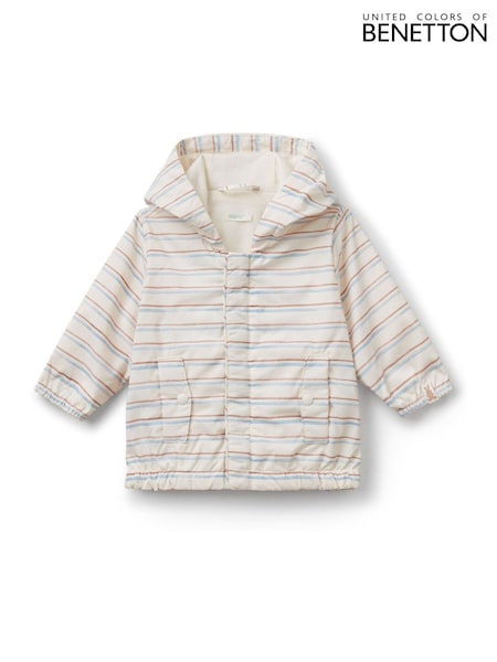 Benetton Baby Cream Printed Raincoat (AT2434) | £30