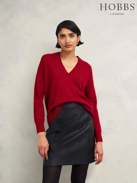 Hobbs Red Lettie Jumper (AT2633) | £89