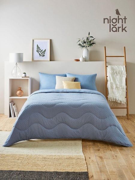Night Lark Tufted Dot Coverless Duvet and Pillowcase Set 10.5 4.5 Tog Tog (AT2846) | £60 - £90