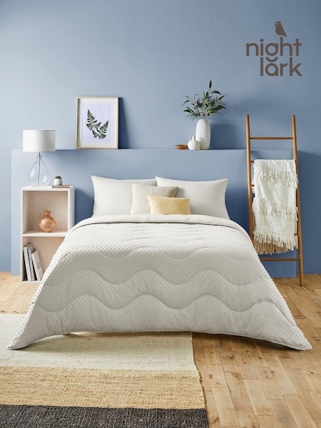Night Lark Tufted Dot Coverless Duvet and Pillowcase Set 4.5 Tog (AT2861) | £55 - £95