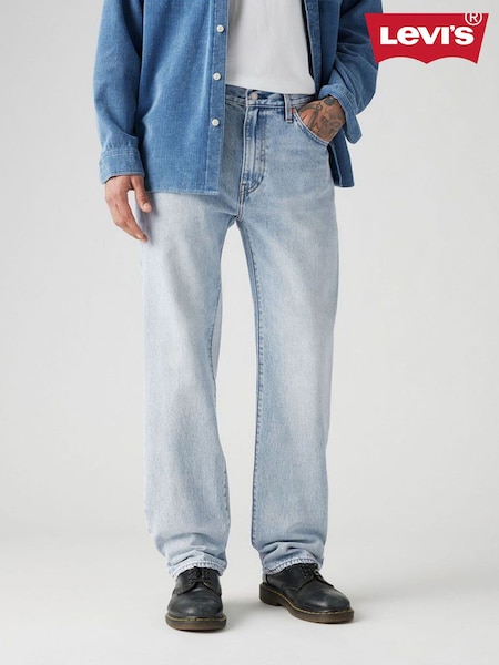 Levi's® Blue 555™ Relaxed Straight Worn In 100% Cotton Jeans (AT2951) | £100