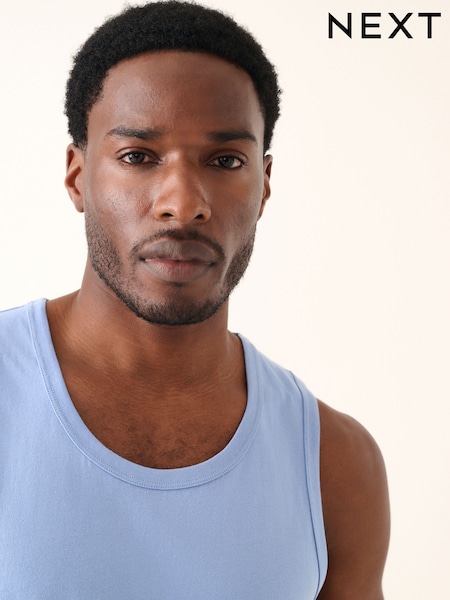 Blue Regular Fit Vest (AT3011) | £8