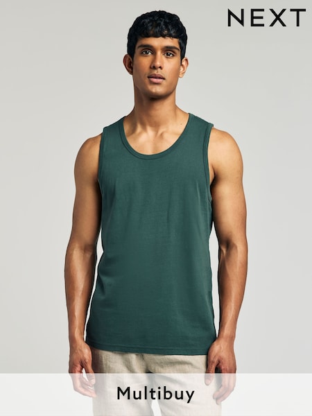 Green Regular Fit Vest (AT3014) | £8