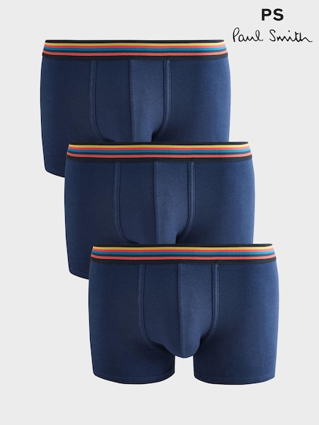 PS Paul Smith Navy Artist Stripe Low Rise Boxers 3 Pack (AT3133) | £42
