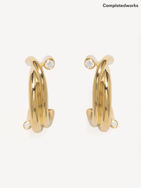 CompletedWorks Gold Tone 18ct Earrings (AT3142) | £295