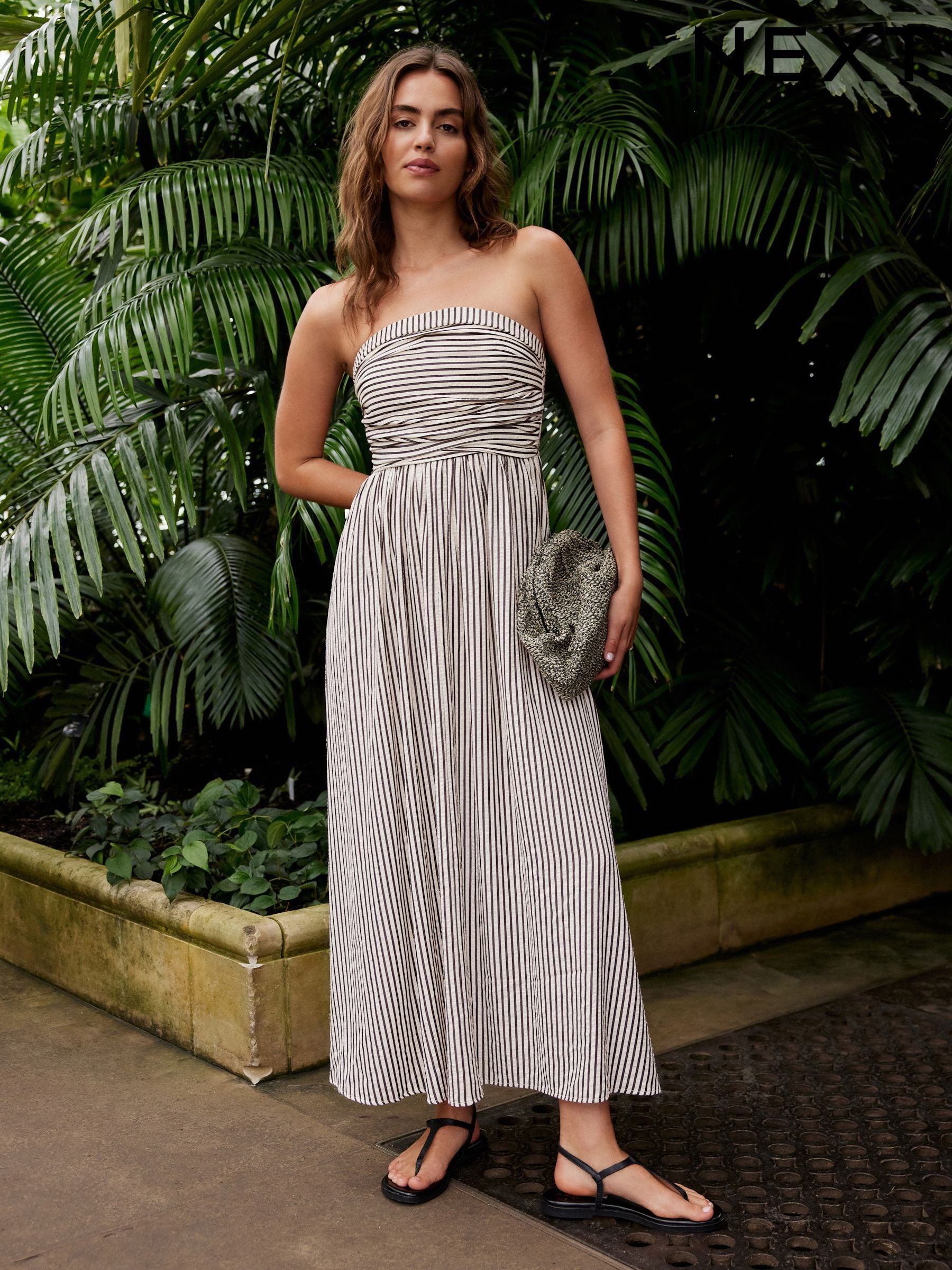 Striped midi dress herlipto(herlipto Striped Midi Dress) Striped midi dress herlipto(herlipto Striped Midi Dress)