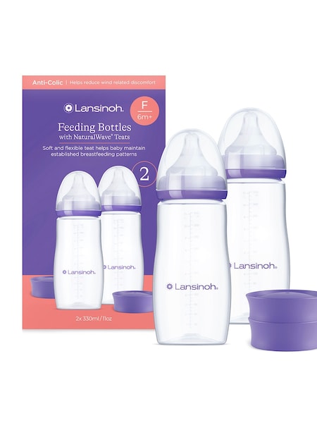 Clear - Lansinoh Feeding Bottle 330ml 2pk