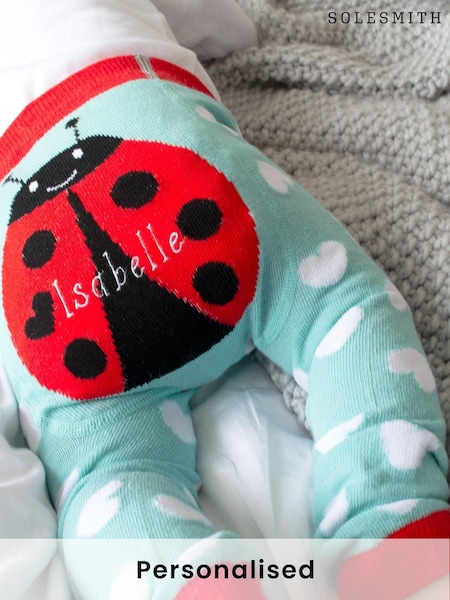 Solesmith Baby Red Personalised Ladybird Leggings (AT3458) | £23