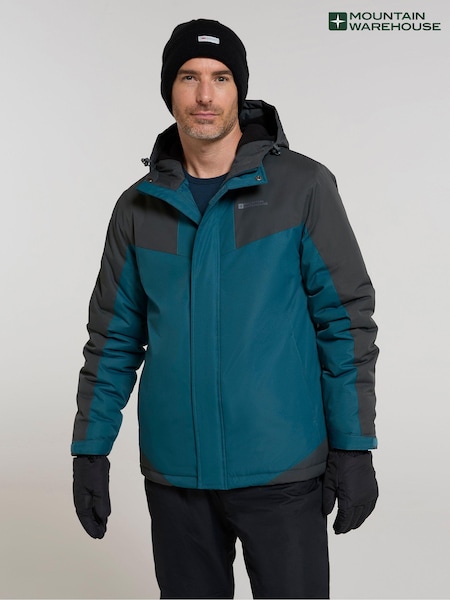 Mountain Warehouse Grey Dusk III Mens Water Resistant Ski Jacket (AT3507) | £69
