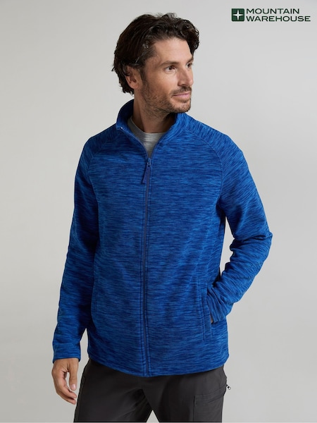 Mountain Warehouse Blue Mens Snowdon II Full-Zip Fleece Jacket (AT3557) | £32