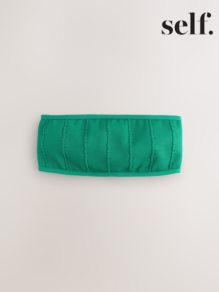 self. Green Rib Seamfree Bandeau Bikini Top (AT3842) | £20