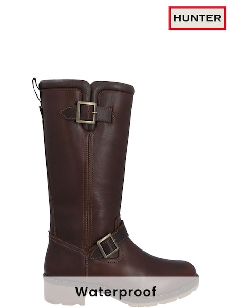 Hunter Iona Tall Waterproof Brown Boots (AT3973) | £170