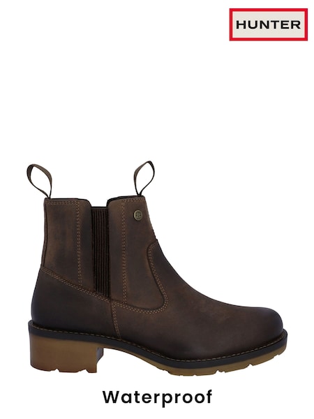 Hunter Waterproof Iona Dealer Brown Boots (AT3975) | £125