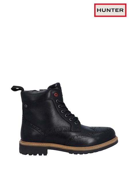 Hunter Cawdor Lace Up Ankle Brogue Boots (AT3980) | £125