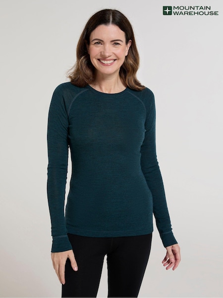 Mountain Warehouse Light Blue Womens Merino II Thermal Top (AT4065) | £48