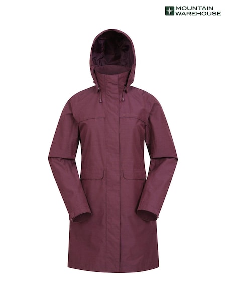 Mountain Warehouse Purple Womens Cloud Burst II Textured Waterproof Jacket (AT4070) | £96