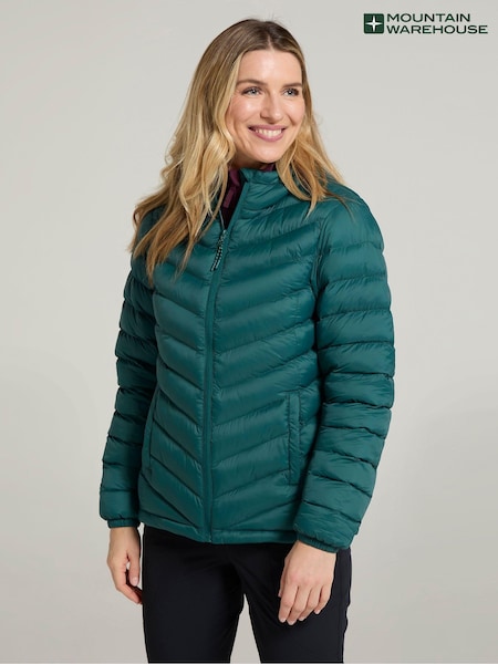 Mountain Warehouse Green Seasons Womens Water Resistant Padded Jacket (AT4100) | £64