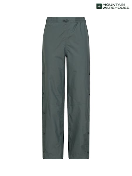 Mountain Warehouse Green Womens Downpour Short Length Waterproof Trousers (AT4114) | £52