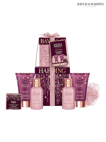 Baylis & Harding Wild Cherry & Vanilla Luxury Pamper Present Gift Set