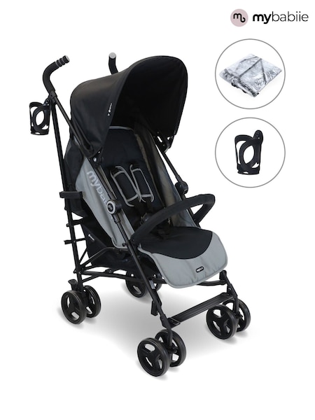 My Babiie Black MB02 Lightweight Stroller (AT4510) | £100