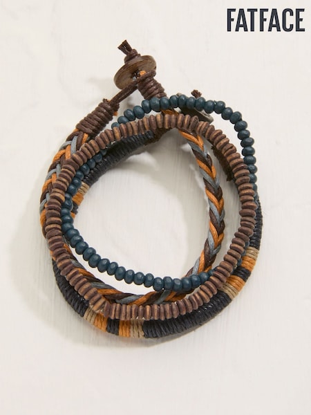 FatFace Navy Bracelet Stack (AT5133) | £14
