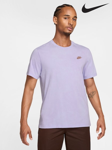 Nike Lilac Purple Club Premium Washed T-Shirt (AT5158) | £33