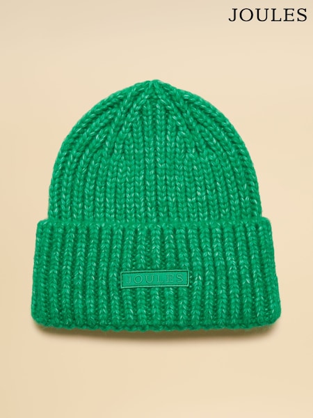 Joules Rosa Green Beanie Hat (AT5404) | £19