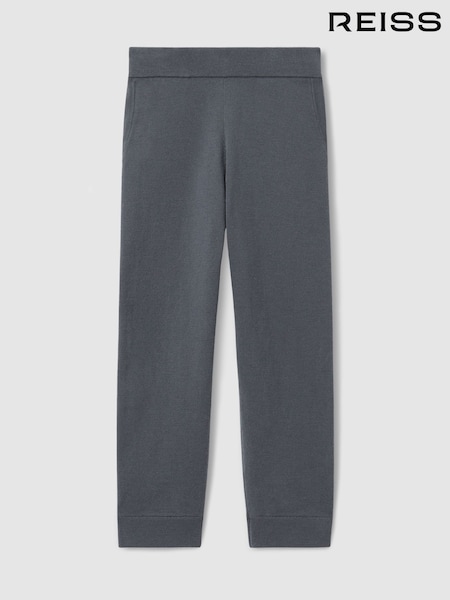 Reiss Blackened Blue Billings 13-14 yrs Merino-Blend Stretch Joggers (AT5433) | £44