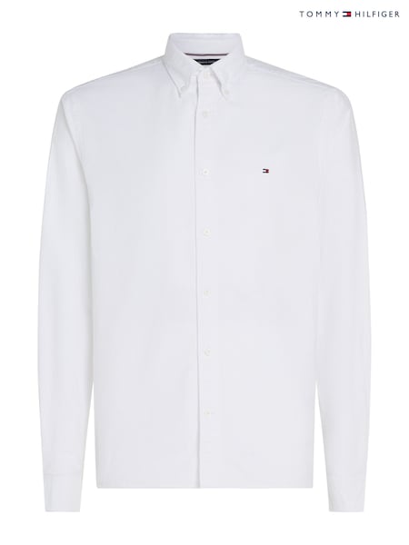 Tommy Hilfiger White Solid Heritage Oxford Shirt (AT5570) | £85
