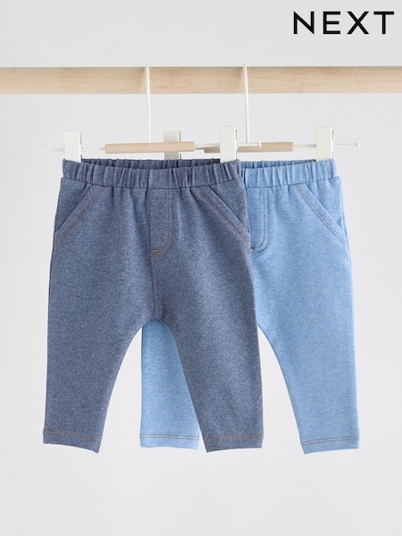 Blue Baby Leggings 2 Pack (AT5603) | £11 - £13