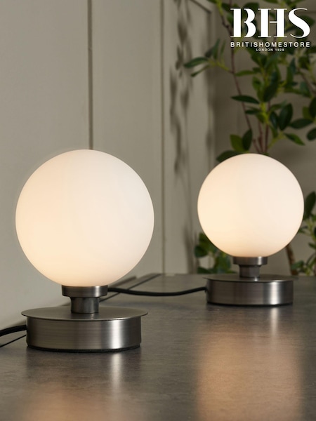 BHS Set of 2 Claude Touch Table Lamps (AT5613) | £30