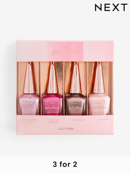 Set of 4 Gel Effect Nail Polish Gift Set (AT5753) | £18