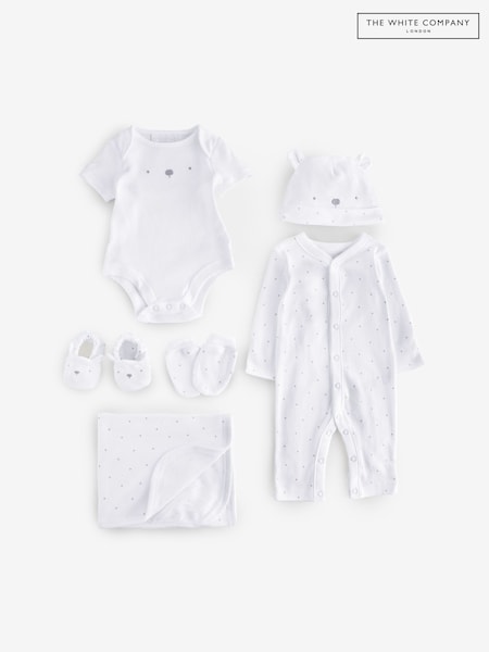 The White Company Bringing Home Baby 100% Cotton White Gift Set (AT5814) | £65