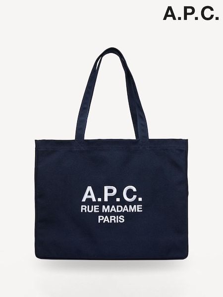 A.P.C. Blue Diane Rue Madame Shopping Bag (AT6083) | £165