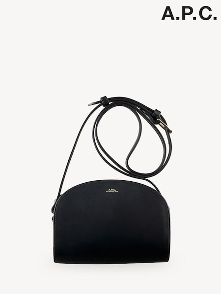 A.P.C. Black Mini Half-Moon Bag (AT6092) | £395