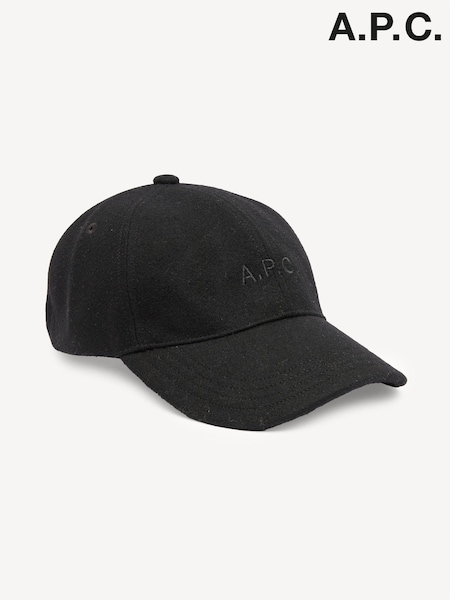 A.P.C. Black Charlie Cap (AT6099) | £120