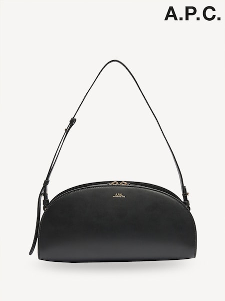 A.P.C. Black Half Moon Shoulder Bag (AT6118) | £415