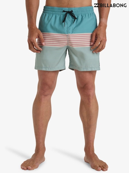 Billabong Blue All Day Stripe Logo Swim Shorts (AT6319) | £40