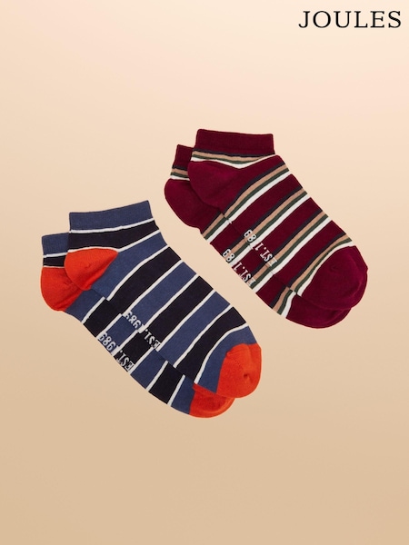 Joules Rilla Red 2 Pack Socks (AT6844) | £7.95