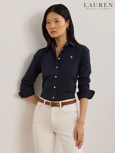Lauren Ralph Lauren Easy Care Stretch Logo Cotton Shirt (AT7086) | £129