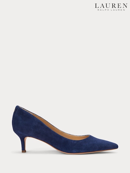 Lauren Ralph Lauren Adrienne Suede Kitten Heel Court Shoes (AT7130) | £129