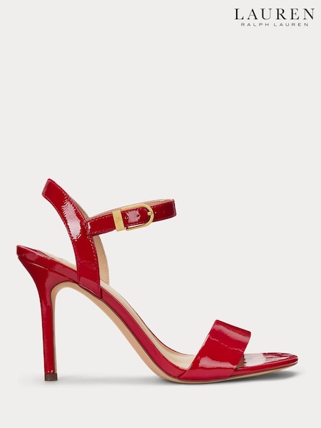 Lauren Ralph Lauren Gwen Nappa Leather Strap Heels (AT7146) | £139