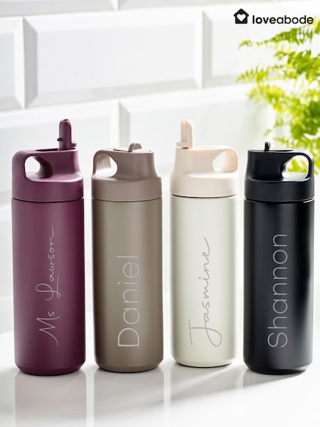 Loveabode Personalised Sports Water Bottle (AT7334) | £20