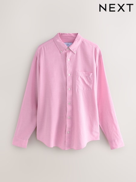 Pink Lightweight Long Sleeve Oxford Shirt (AT7598) | £26