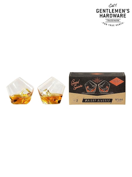 Gentleman’s Hardware Set of 2 Rocking Whisky Glasses (AT7689) | £18