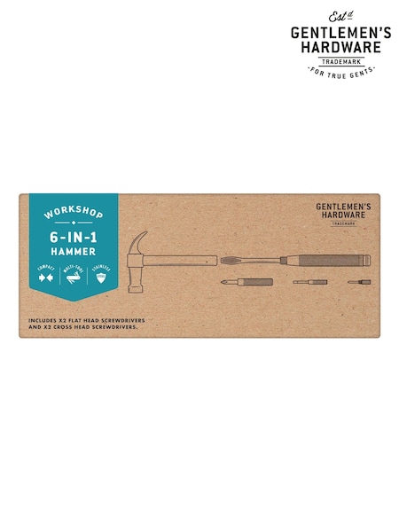 Gentleman’s Hardware Hammer Multi Tool 6 in 1 Kraft (AT7693) | £22