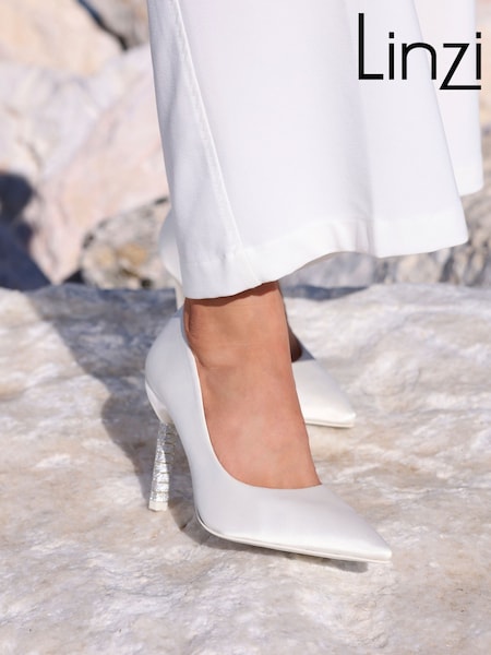 Linzi Natural Adore Courts With Diamante Heel (AT7954) | £48