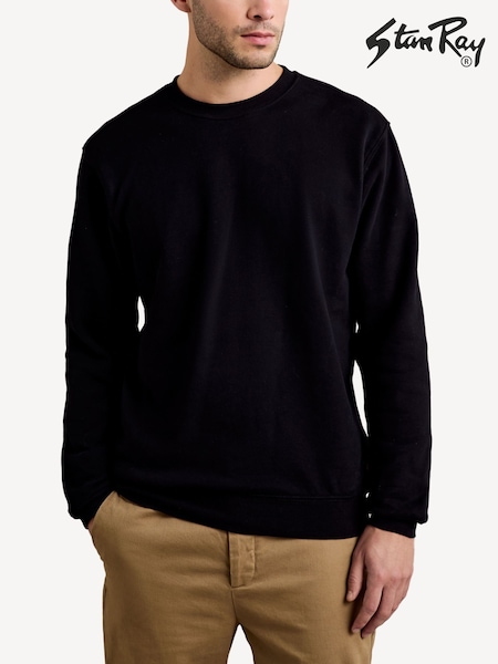 Stan Ray Black Patch Crew Sweatshirt (AT8270) | £75