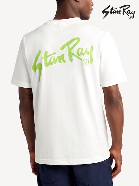 Stan Ray White OG Logo T-Shirt (AT8278) | £35