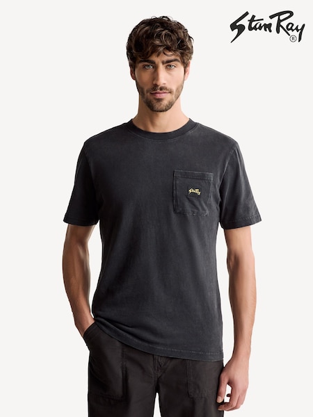 Stan Ray Black Patch Pocket T-Shirt (AT8281) | £40
